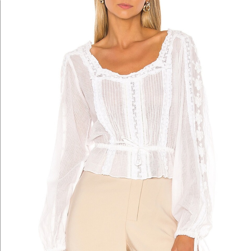 LOVESHACKFANCY PIPPA TOP size xs
